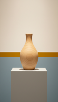 Natural Wood Accent Vase