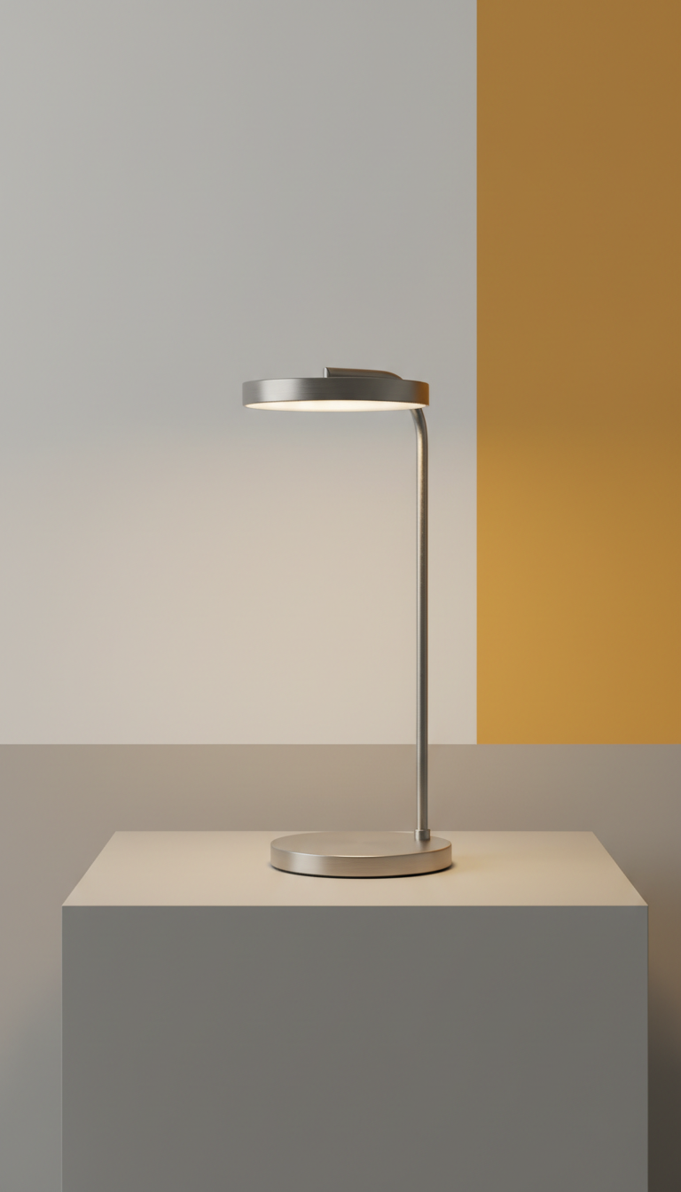 Brushed Metal Table Lamp