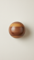 Walnut sphere wall sconce